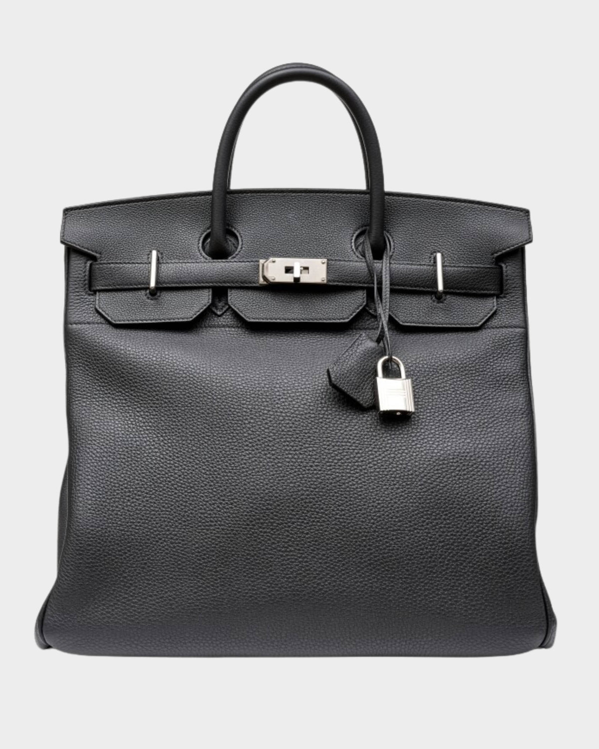 Hermès Haut à Courroies HAC 40 in black Togo leather with palladium hardware – luxury designer bag in South Africa at Glamorizta