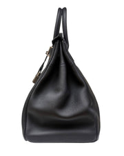 Black Hermès Haut à Courroies 40 bag in Togo leather with palladium hardware – premium luxury handbag South Africa