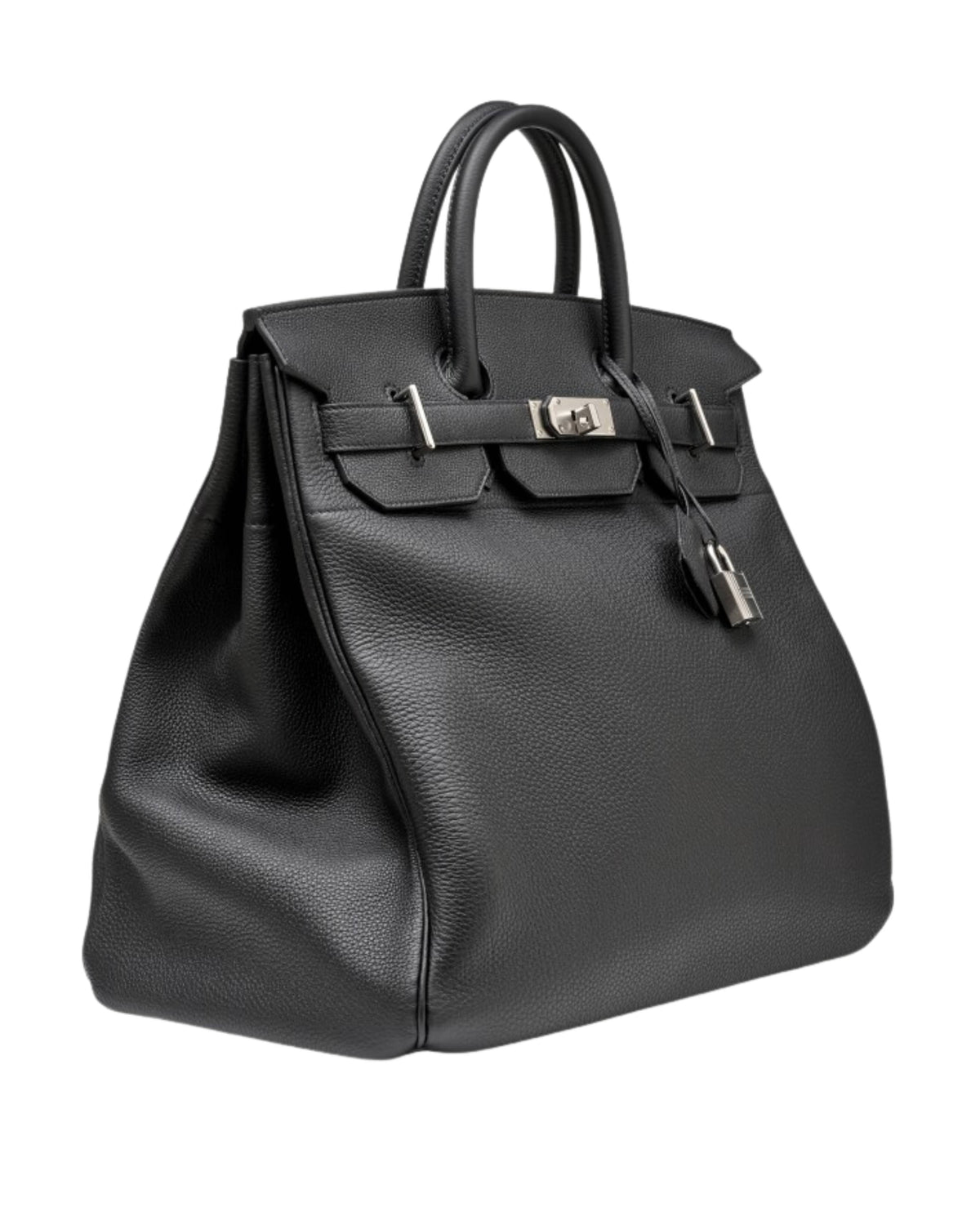 Hermès HAC 40 black Togo leather bag with palladium hardware – high-end designer handbag available in South Africa
