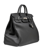 Hermès HAC 40 black Togo leather bag with palladium hardware – high-end designer handbag available in South Africa