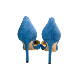 Back view of Jimmy Choo Darylin 85 Heels showing heel shape and clean lines