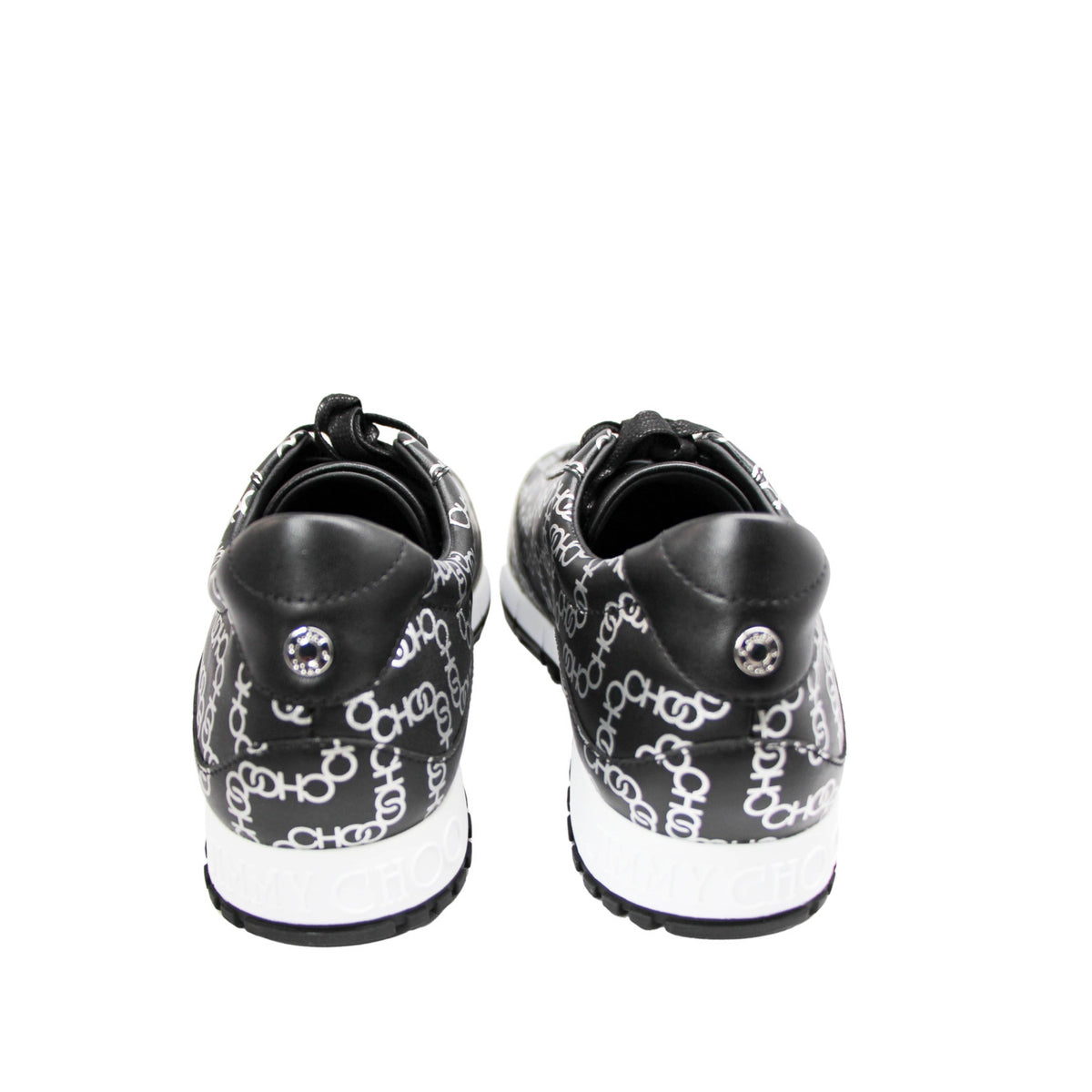 Back view of Jimmy Choo Monza trainers with sleek modern design