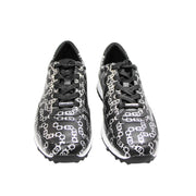 Front view of Jimmy Choo Monza trainers with sleek modern design