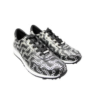 Side view of Jimmy Choo Monza trainers with sleek modern design