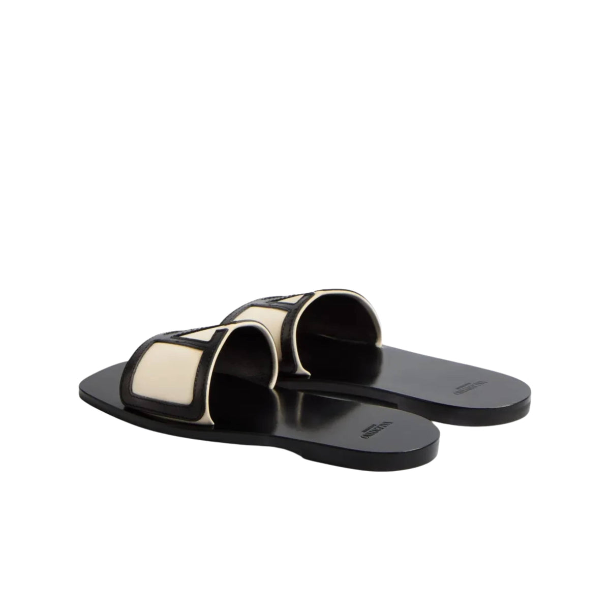 Valentino Garavani VLogo Signature leather sandals with appliquéd logo detail